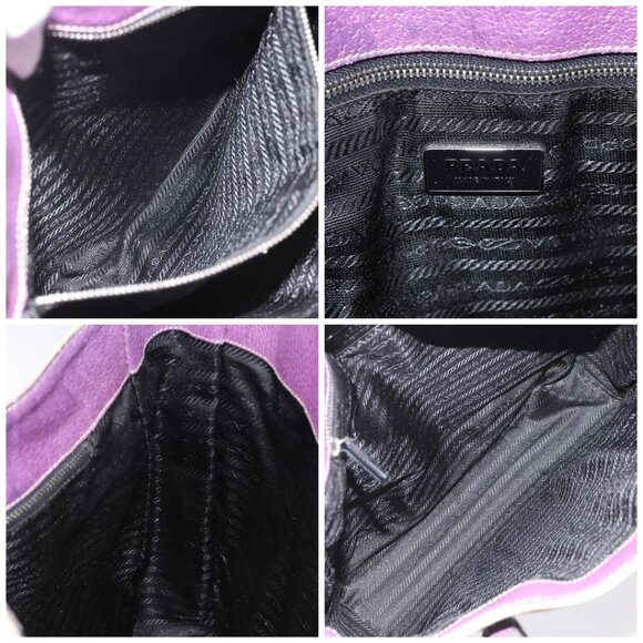 PRADA Tote Bag Canvas Beige Auth - Picture 15 of 16